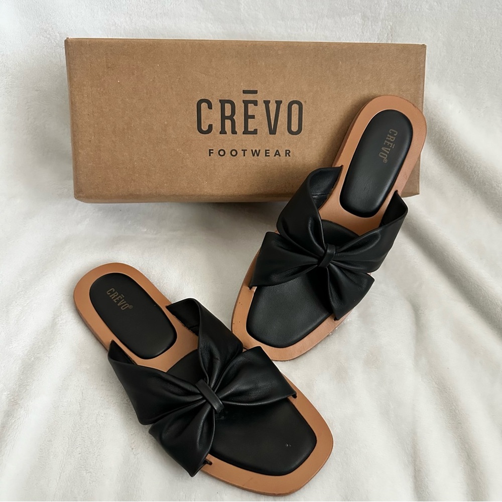 CREVO Kitty Leather Slide Sandal 7